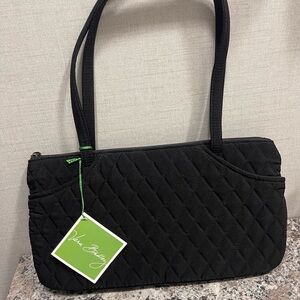 Vera Bradley Quilted Black Shoulder Bag